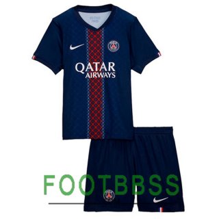 Maillot De Foot Paris PSG Enfant Domicile Bleu Royal 2025/2026