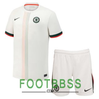 Maillot De Foot FC Chelsea Enfant Exterieur Blanc 2025/2026