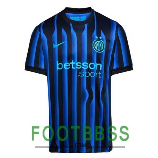 Maillot De Foot Inter Milan Domicile Bleu Noir 2025/2026